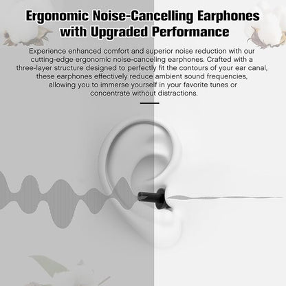 TrelaCo 200 Pairs Silicone Ear Plugs Soft Reusable Waterproof Ear Plugs for Sleeping Noise Swimming Hearing Protection Earplugs Shooting Construction Hunting Music Concerts (Black)