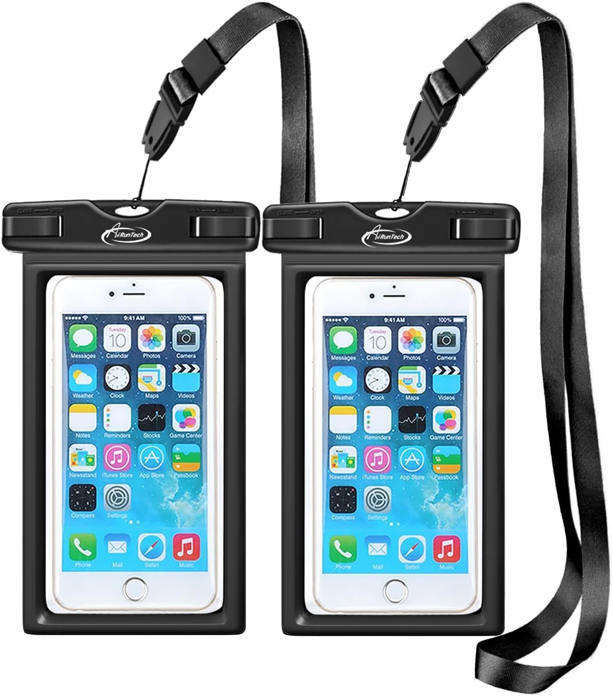 AiRunTech Large Waterproof Phone Pouch, River Lake Essential Accessories Protector iPhone Passport Money,Kayaking Boating Canoe Paddle Board Must Haves