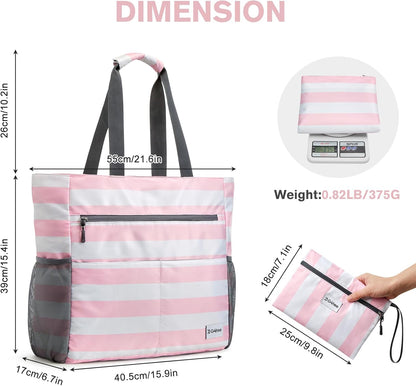 G4Free Beach Bag, Waterproof Sandproof Beach Tote Bag, Large Capacity Foldable for Women