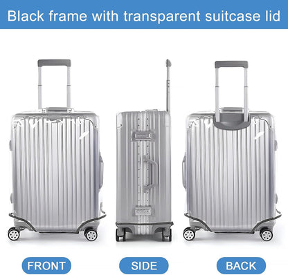 Clear Luggage Cover for 20 inch Suitcase Tsa Approved Thicken PVC Plastic Suitcase Protector Cover for Baggage Travel Waterproof.