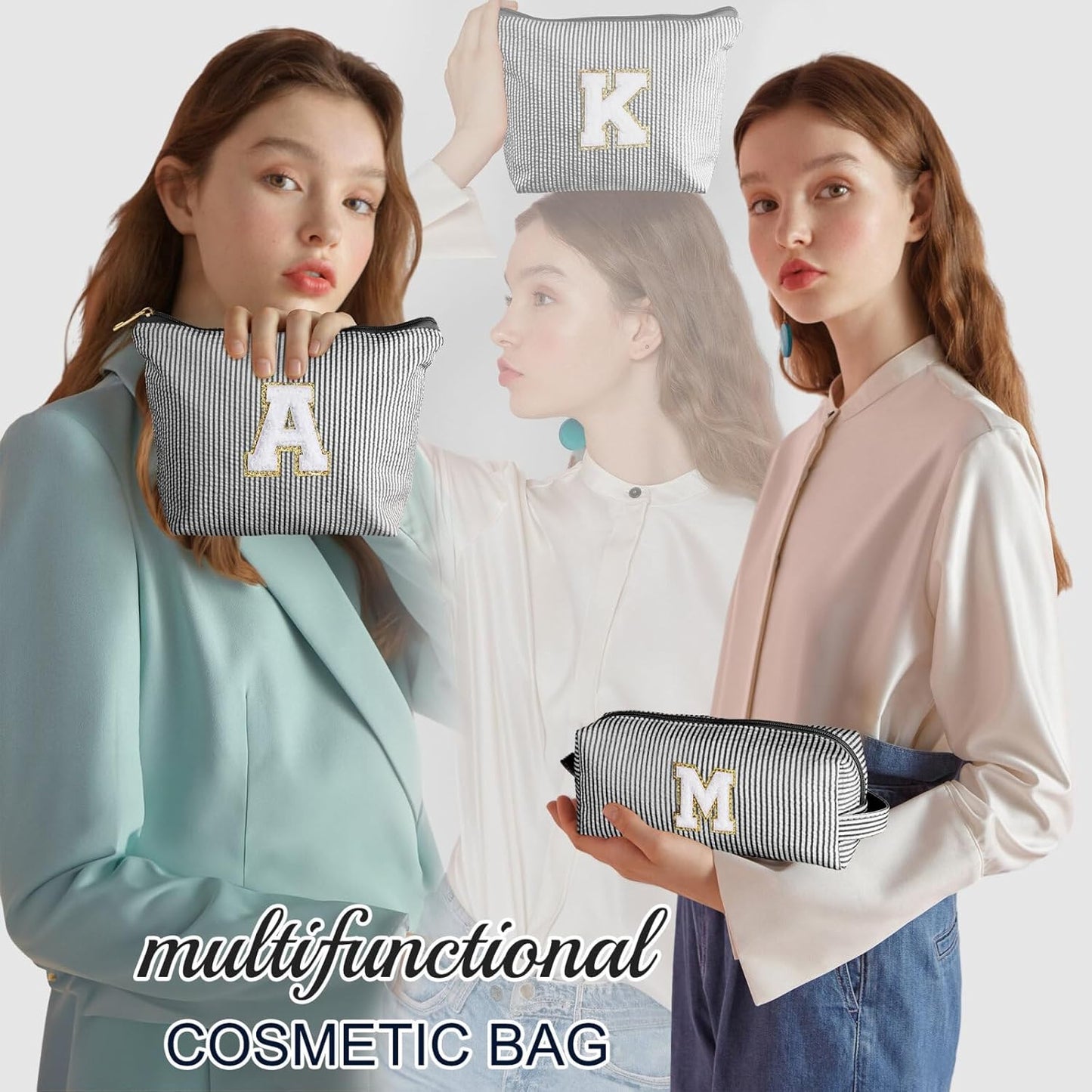 YOOLIFE Mothers Day Gifts for Mom, Makeup Bag Pouch for Sister Friend Female Her Mom | Birthday Gifts for Women Ever Mom In Law | Makeup Storage Bag Makeup Bag Set Bridesmaid Cosmetic Bag Black O
