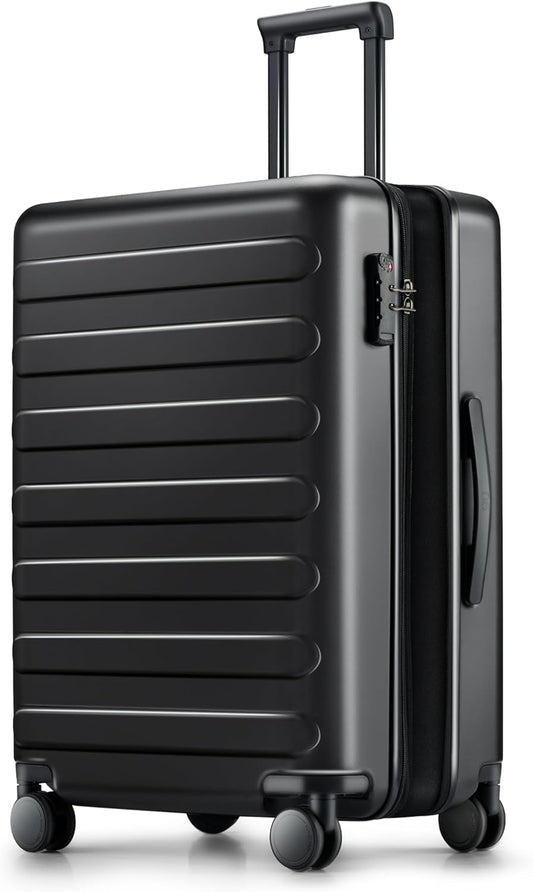 Carry on Luggage 22 X 14 X 9 Airline Approved, 20 Inch Luggage for 3-5 Days Travel, Double Spinner Wheels, 100% Hardshell PC, TSA Lock (00-Black (Expandable), Set 3PCS (20-Inch/24-Inch/28-Inch))