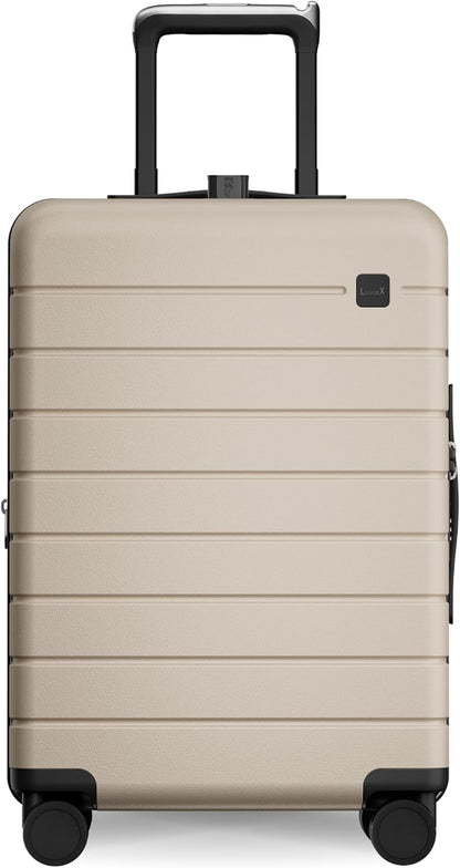 LUGGEX Carry On Luggage HUP3, Accelerate Access with DiHook, Handy Pouch, 20 inch Expandable Hard Shell Suitcases with Spinner Wheels