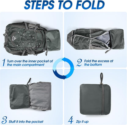 IGOLUMON Hiking Backpack 40L Packable Lightweight Camping Backpack Men Women Waterproof Hiking Daypack Outdoor Travel Daypack