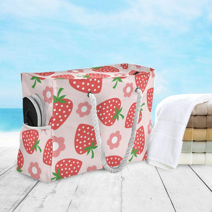 senya Large Beach Bags Totes Canvas Tote Shoulder Bag Soft Wave Water Resistant Bags for Gym Travel Daily Ocean