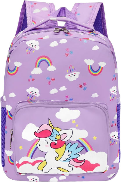 POWOFUN13 inch Kids Toddler Preschool Travel Backpack Cute Cartoon Backpack For Girls Boys Baby