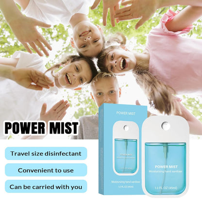Power Mist Hydrating Hand Sanitizer Spray, Portable Travel-Size Hand Sanitizer Spray, 500-Sprays Each，Suitable for Both Adults and Children (Lavender)
