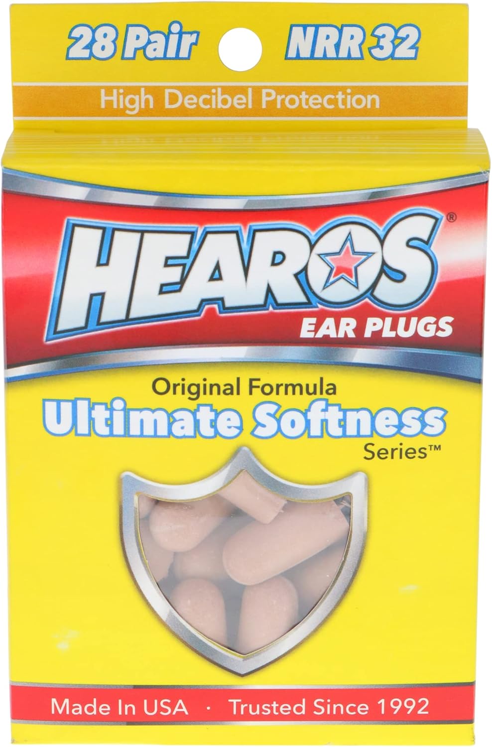 HEAROS Ultimate Softness Series Ear Plugs 28 Pair (Pack of 2)