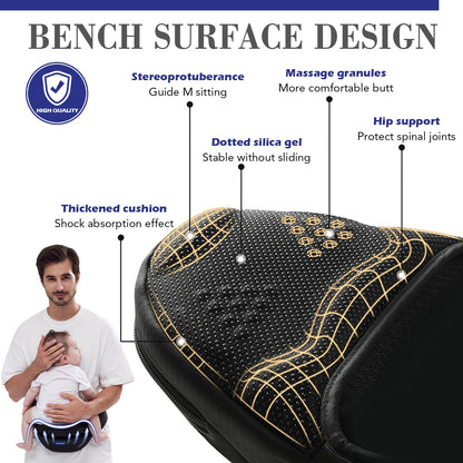 Baby Hip Carrier,Adjustable Extended Waistband with Various Pockets-Ergonomic,Baby Carrier with Hip Seat for Newborns & Toddlers(Black)