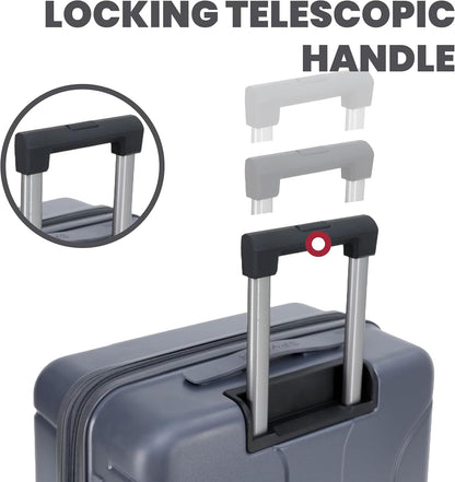 Spyder Carve 29 Inch Large Checked Baggage Expandable Hardside Upright Suitcase, Gray