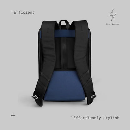 The Frenchie Co. - Super Light Speed Backpack - Expandable lightweight travel pack - Anti-theft magnetic closure for rapid access - Self-adjusting ergonomic straps for comfort