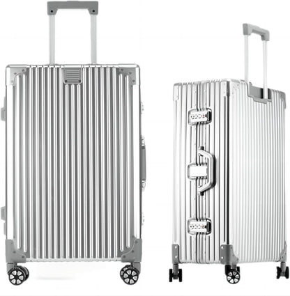 HotWay All Aluminum Carry On Luggage, 20 Inch Hard Shell Suitcase with Spinner Wheels and TSA Lock, Luggage for Business Travel (22x14x9 Airline Approved)