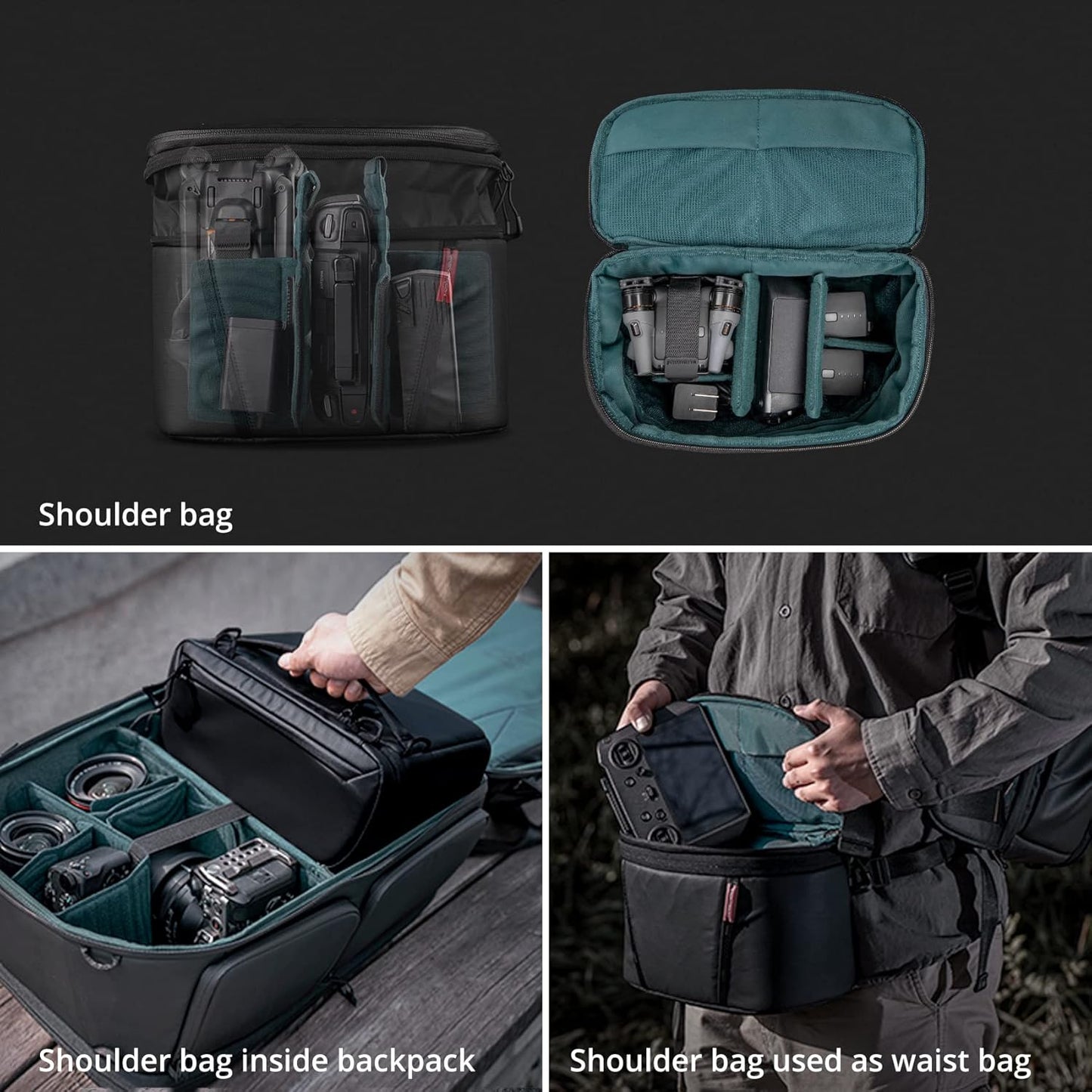 PGYTECH OneMo 2 Camera Backpack with Shoulder Bag for Photographers
