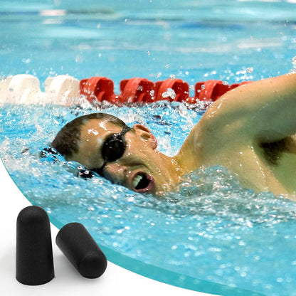 100 Pair Earplugs for Noise Cancelling Ultra Soft Foam Ear Plugs for Sleeping Noise Blocking Earplugs for Study Work Black Color