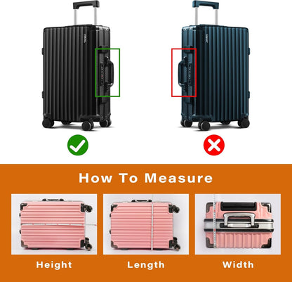Clear PVC Suitcase Cover Protectors Transparent Luggage Covers Waterproof Wheeled Suitcase Dust Cover Dustproof Travel Luggage Sleeve Protector 3PCS (Thickened)