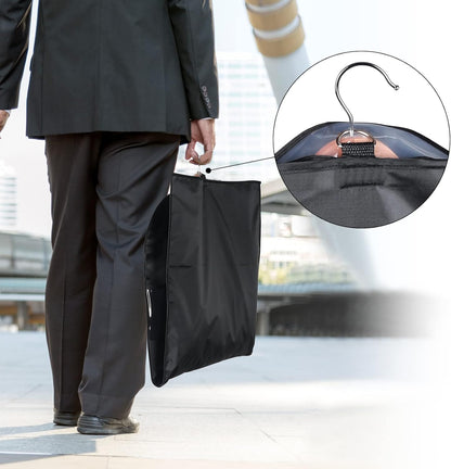 Univivi Garment Bag Suit Bag for Storage and Travel 43 inch, Washable Suit Cover for T-Shirt, Jacket, Suits, Coats, Set of 5, Oxford Fabrics