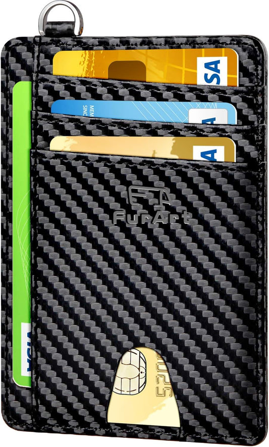 FurArt Slim Minimalist Wallet, Front Pocket Wallets, RFID Blocking, Credit Card Holder for Men & Women