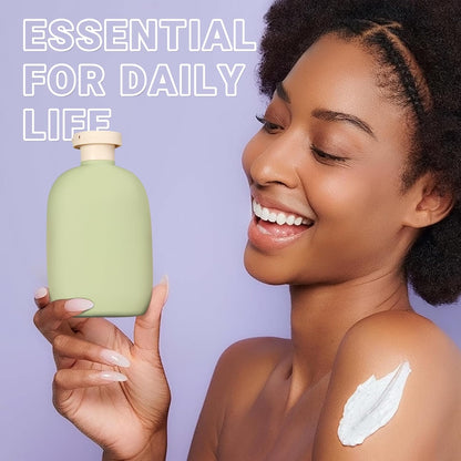 ASEVAT 8.8oz Travel Bottle with Flip Cap, Leak Proof Squeeze Bottles, Refillable Plastic Travel Containers for Creams, Lotion, Foundation, Shampoo, Conditioner