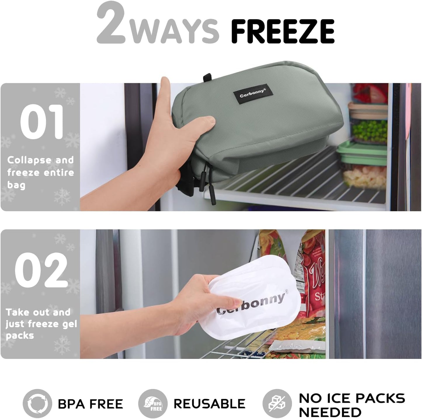 Small Cooler Bag Freezable Lunch Bag for Work School Travel,Leak-proof Small Lunch Bag,Small Insulated Bag For Kids/Adults,Freezer Lunch Bags,Freezable Snack Bag,Mini Lunch Bag Fit For Yogurt