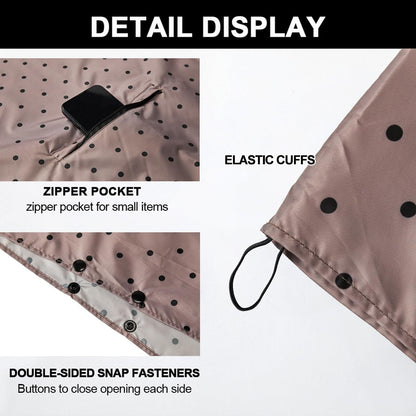 Rain Poncho Jacket Coat Hooded Zipper Style for Women/Men/Adult with Pocket