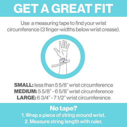 Acupressure Relief Band - Classics Pack (Medium) - Motion Sickness Bands and Nausea Relief for Pregnant Women | Travel, Pregnancy, Cruise