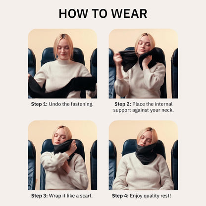 trtl Travel Pillow Cool for Neck Support - Cooling Plane Neck Pillow - with Breathable Fabric - Lightweight and Easy to Carry - Sorbet Yellow