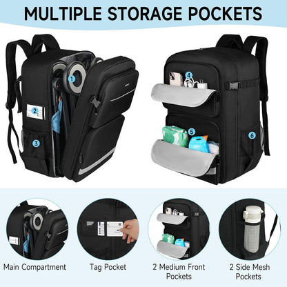 Stroller Travel Bag(Size:13.8''×8.7''×20.5''),Stroller Backpack Compatible with Gb Pockit/Pockit+ All City/Air All Terrain/Cybex Libelle 2 Stroller and Accessories(Bag Only)