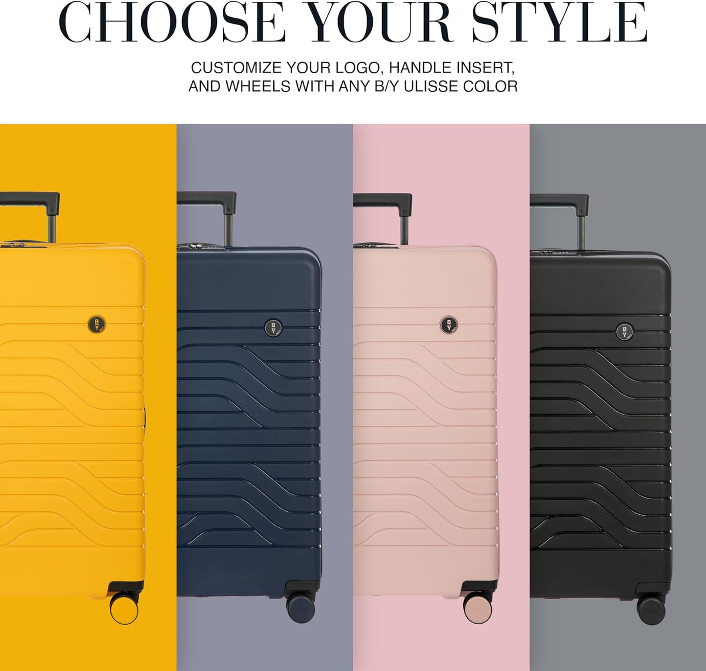 Bric's 28" Expandable Spinner Suitcase - Travel Luggage with TSA-Approved Lock and Hard Shell Exterior - B|Y Ulisse - Pearl Pink