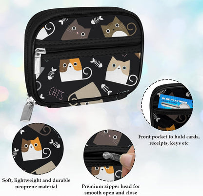 Serfeymi Weekly Travel Pill Organizer Pill Case for Purse with Removable 7 Day Pill Box, Fashionable Travel Medicine Organizer Pill Container for Medicine, Vitamin, Supplement - Black 03