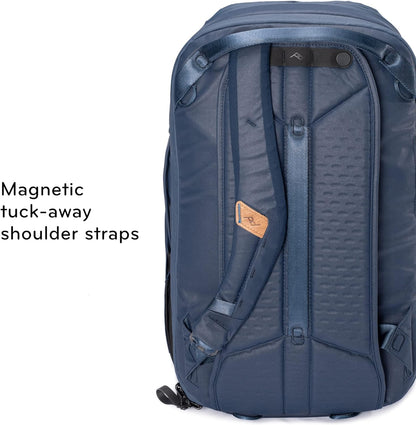 Peak Design Travel Backpack 30L, Midnight, Expandable 27-33L Design, Rear and Top Access, Weatherproof Shell, Laptop Sleeve, Ideal for Travel or Everyday Carry, Versatile Backpack for Men and Women