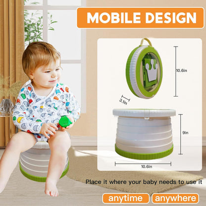 SunnySmile Portable Toilet for Kids,Portable Potty Seat for Toddler Travel,Travel Potty with Travel Bag, Applicable to Camping, Indoor/Outdoor Use, Includes 75 Replacement Bags