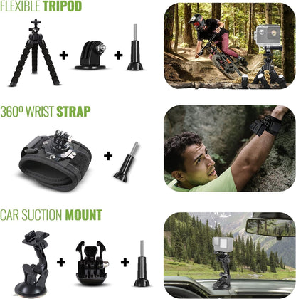GoPro HERO11 (Go Pro Hero11) Black Mini - Waterproof Action Camera with 5.3K Ultra HD Video, 24.7MP Photos, 1/1.9" Sensor, Stabilization + 50-in-1 Accessory Kit + 64GB Card + More