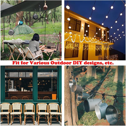 3.3mm (1/8 Inch) Outdoor Travel Stainless Steel Security Cable-10ft Luggage Lock Safety Wire Flexible Steel Wire Rope with Double Loop Safety for Luggage, Bike, Lock(Blue, 10ft-(1Pack)