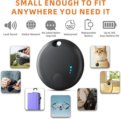 Air Tags for Android, Bluetooth Smart Tags for Android, Luggage Tracker Works with Google Find My Device App, Key Finders Item Locator for Keys, Wallets, Suitcases, Replaceable Battery, 4 Pack
