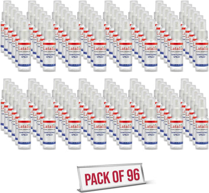 Hand Sanitizer Spray - Pack of 96 Unscented Spray Hand Sanitizer for Hands (1.85 fl. oz & 55ml)