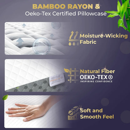 Royal Therapy Memory Foam Pillow, Neck Pain Relief, for Neck and Shoulder Pain, Side Sleeper, Cervical, Pillow Sleeping
