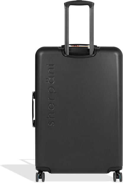 Sherpani Meridian, 29 Inch Travel Hardside Luggage, Durable Hardshell Luggage, Expandable Suitcase with 4 Double Spinner Wheels, Checked Luggage for Women (Chromatic)