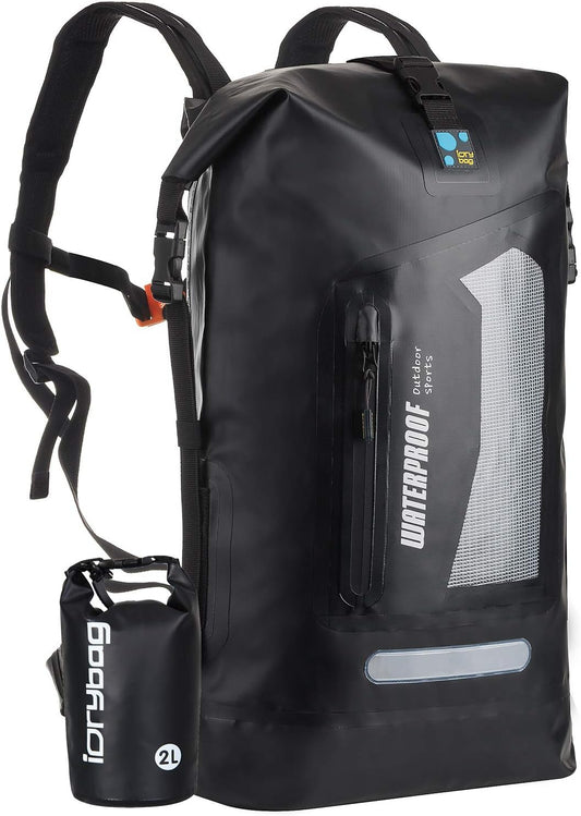 IDRYBAG Waterproof Backpack for Men 20L/30L/40L, Floating Dry Bag Kayak, Dry Backpack Hiking