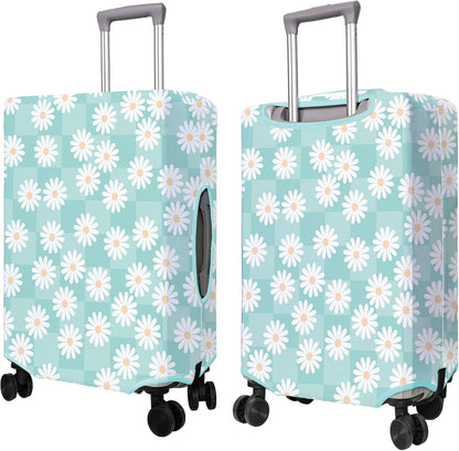Travel Luggage Cover Suitcase Protector Fits 18-32 Inch Wheel Covers PatternedTravel Related Items Flower Luggage Protector Elastic S