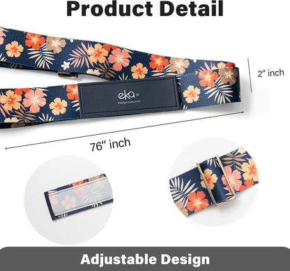 Luggage Straps for Suitcases,Adjustable Luggage Elastic Belt, Travel Essentials for Airport,Station, Vibrant Designs, Hula Girl