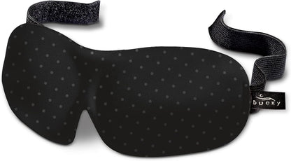 Bucky 40 Blinks No Pressure Beauty & Travel Eye Masks, Gray Dots