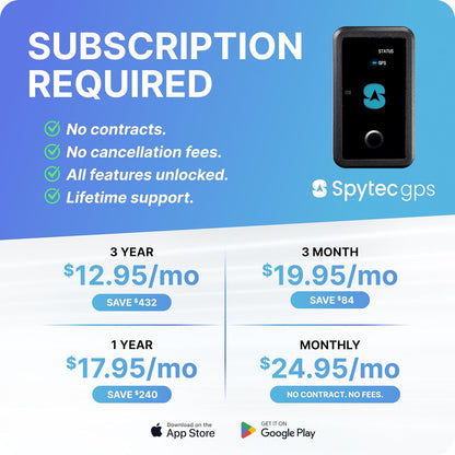 Spy Tec Atlas XL GPS Tracker | 12-Month Battery for Long-Term Tracking, Hidden Weatherproof GPS Tracker for Vehicles, Cars, Trailers, RV, Boats | Asset Tracking | Subscription Needed