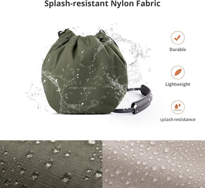 PGYTECH OneGo Drawstring Small Camera Bag, Soft Cute Camera Pouch Handbag compatible with Mirrorless Cameras/Nikon/Canon/Sony/Fuji Camera Case