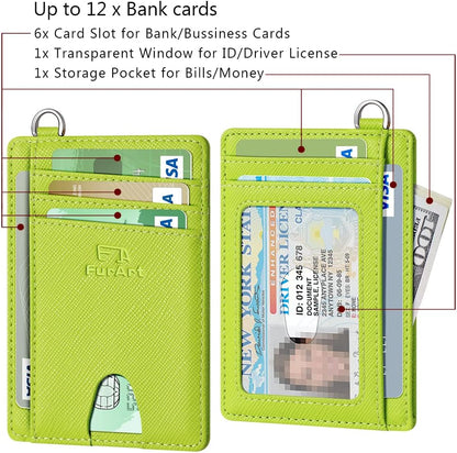 FurArt Slim Minimalist Wallet, Front Pocket Wallets, RFID Blocking, Credit Card Holder for Men & Women
