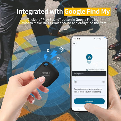 Air Tracker Tag for Android 4 Pack Luggage Tracker Tags Works with Google Find Hub App(Not for iOS) Bluetooth Tracker Key Finder and Item Locator for Luggage, Backpack, Suitcases, Replaceable Battery