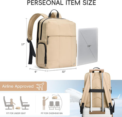 CLUCI Lightweight Travel Backpack Carry on Flight Approved, Puffy Gym Backpack with Shoe Compartment, Personal Item Travel Bag, 15.6 inch Laptop Backpack for Weekender Business