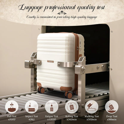 Luggage Sets with spinner wheels, PC+ABS Hard Shell Travel Luggage,Lightweight Carry-on suitcases with TSA Lock,YKK Zippers (Navy, 7 piece sets（14/18/20/24/28/DB/TB）)