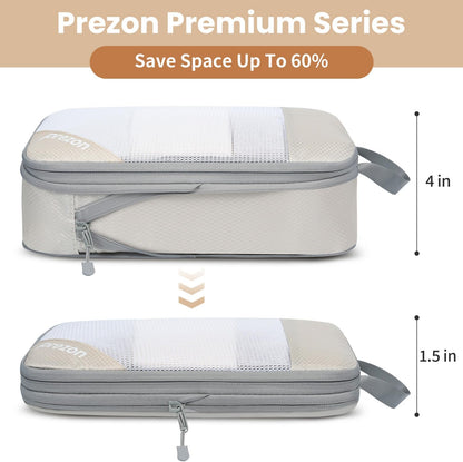 8 Set/6 Set/4 Set Compression Packing Cubes for Travel, Lightweight Vacation Travel Essentials, Travel Accessories for Suitcase Organizer Bags Set, Durable Luggage Organizer