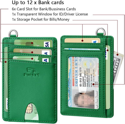 FurArt Slim Minimalist Wallet, Front Pocket Wallets, RFID Blocking, Credit Card Holder for Men & Women