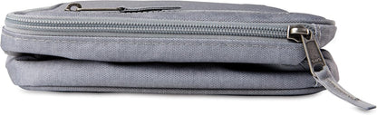 PackIt Freezable Classic Lunch Box, Gray Fog, Built with EcoFreeze® Technology, Collapsible, Reusable, Zip Closure With Front Pocket and Buckle Handle, For Work Lunches and Fresh Lunch On the Go